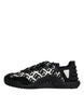 Dolce & Gabbana Black Logo Lace Up Low Top NS1 Sneakers Shoes
