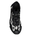 Dolce & Gabbana Black Logo Lace Up Low Top NS1 Sneakers Shoes