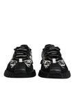 Dolce & Gabbana Black Logo Lace Up Low Top NS1 Sneakers Shoes