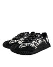 Dolce & Gabbana Black Logo Lace Up Low Top NS1 Sneakers Shoes