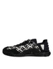 Dolce & Gabbana Black Logo Lace Up Low Top NS1 Sneakers Shoes