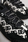 Dolce & Gabbana Black Logo Lace Up Low Top NS1 Sneakers Shoes