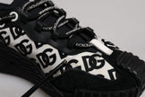 Dolce & Gabbana Black Logo Lace Up Low Top NS1 Sneakers Shoes