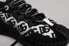 Dolce & Gabbana Black Logo Lace Up Low Top NS1 Sneakers Shoes