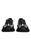 Dolce & Gabbana Black Logo Lace Up Low Top NS1 Sneakers Shoes