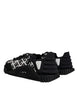 Dolce & Gabbana Black Logo Lace Up Low Top NS1 Sneakers Shoes