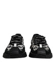 Dolce & Gabbana Black Logo Lace Up Low Top NS1 Sneakers Shoes