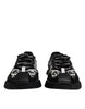 Dolce & Gabbana Black Logo Lace Up Low Top NS1 Sneakers Shoes