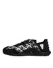 Dolce & Gabbana Black Logo Lace Up Low Top NS1 Sneakers Shoes