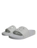 Dolce & Gabbana White Rubber Slides Sandals Beachwear Shoes