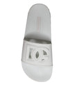 Dolce & Gabbana White Rubber Slides Sandals Beachwear Shoes