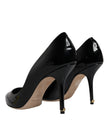 Dolce & Gabbana Black Patent Leather High Heels Pumps Shoes