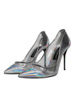 Dolce & Gabbana Multicolor Iridescent Pointed Toe Pumps Shoes