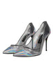 Dolce & Gabbana Multicolor Iridescent Pointed Toe Pumps Shoes