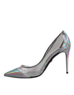 Dolce & Gabbana Multicolor Iridescent Pointed Toe Pumps Shoes