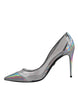 Dolce & Gabbana Multicolor Iridescent Pointed Toe Pumps Shoes