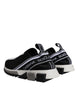 Dolce & Gabbana Black White Slip On Sorrento Sneakers Shoes