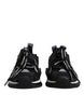 Dolce & Gabbana Black Mesh Sorrento Trekking Sneakers Shoes