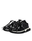 Dolce & Gabbana Black Mesh Sorrento Trekking Sneakers Shoes