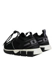 Dolce & Gabbana Black Mesh Sorrento Trekking Sneakers Shoes