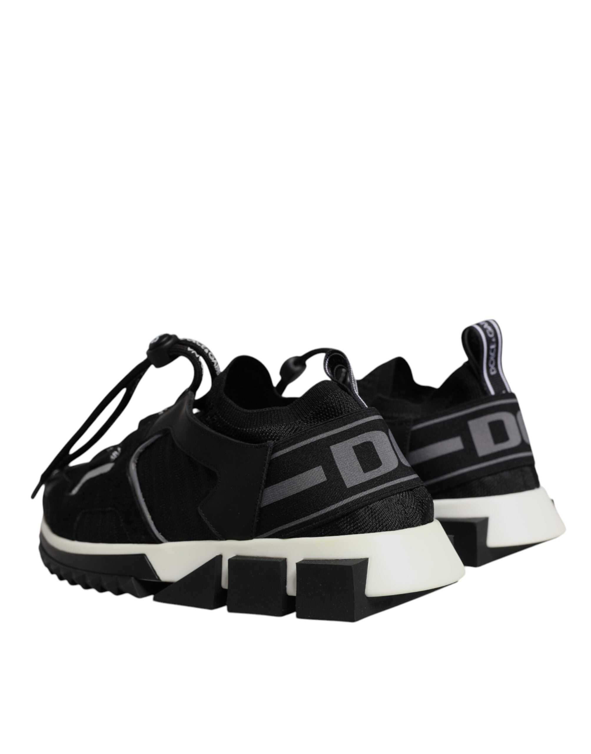 Dolce & Gabbana Black Mesh Sorrento Trekking Sneakers Shoes