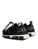 Dolce & Gabbana Black Mesh Sorrento Trekking Sneakers Shoes