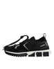 Dolce & Gabbana Black Mesh Sorrento Trekking Sneakers Shoes