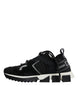 Dolce & Gabbana Black Mesh Sorrento Trekking Sneakers Shoes
