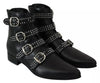Dondup Black Fashion Buckled Zipper Ankle Boots Shoes