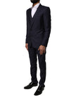 Dolce & Gabbana Blue MARTINI Wool 3 Piece Formal Men Suit