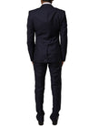 Dolce & Gabbana Blue MARTINI Wool 3 Piece Formal Men Suit
