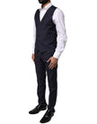 Dolce & Gabbana Blue MARTINI Wool 3 Piece Formal Men Suit