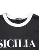 Dolce & Gabbana Black Sicilia Crew Neck Short Sleeve T-shirt