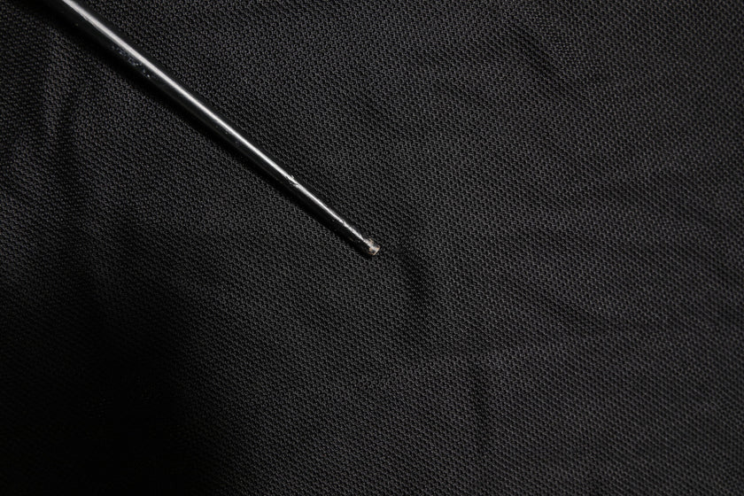 Dolce & Gabbana Black DG Silk V-neck Collared Polo T-shirt