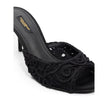 Dolce & Gabbana Black Cotton Sandal