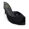 Dolce & Gabbana Black Cotton Sandal