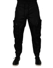 Dolce & Gabbana Black Nylon Cargo Jogger Men Sweatpants Pants