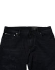 Dolce & Gabbana Black Cotton Skinny Denim Men Jeans