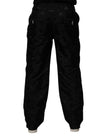Dolce & Gabbana Black Logo Monogram Straight Pants