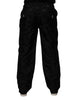 Dolce & Gabbana Black Logo Monogram Straight Pants