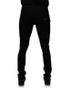 Dolce & Gabbana Black Cotton Stretch Skinny Men Denim Jeans
