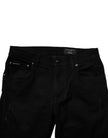 Dolce & Gabbana Black Cotton Stretch Skinny Men Denim Jeans