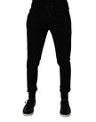 Dolce & Gabbana Black Cotton Jogger Sweatpants Pants