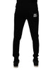 Dolce & Gabbana Black Cotton Jogger Sweatpants Pants