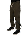 Dolce & Gabbana Brown Cotton Stretch Cargo Pants