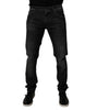 Dolce & Gabbana Black Cotton Stretch Skinny Jeans
