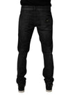 Dolce & Gabbana Black Cotton Stretch Skinny Jeans