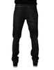 Dolce & Gabbana Black Cotton Stretch Skinny Jeans