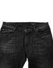 Dolce & Gabbana Black Cotton Stretch Skinny Jeans