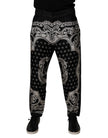 Dolce & Gabbana Black Bandana Cotton Skinny Denim Jeans